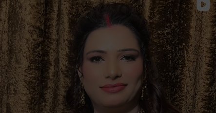Party makeup in a blue saree, from our Instagram reels