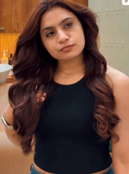 Hair styling look, from our Instagram reels